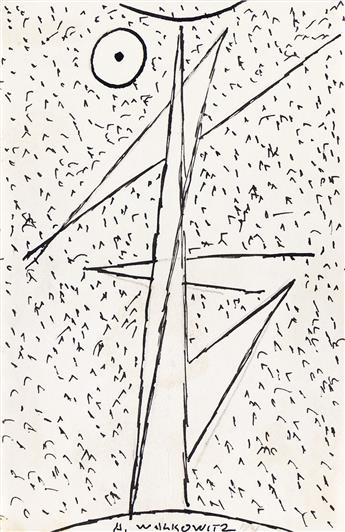 ABRAHAM WALKOWITZ (1878 - 1965, RUSSIAN/AMERICAN) Variations on a theme (Group of six abstractions).